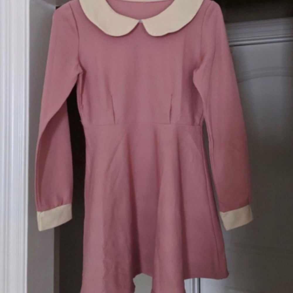 Pink collared dress
